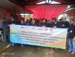 SPPN VII Bantu Korban Bencana Cianjur