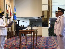 Wakil Gubernur Chusnunia Lantik Pj Bupati Lampung Barat dan Tulangbawang