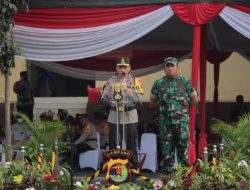 Kapolda Lampung Pimpin Apel Gelar Pasukan Pengaman Ops Lilin Krakatau 2022