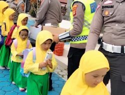 Polisi Sahabat Anak, Polres Lampung Barat Terima Kunjungan Anak-anak TK Aisyiyah