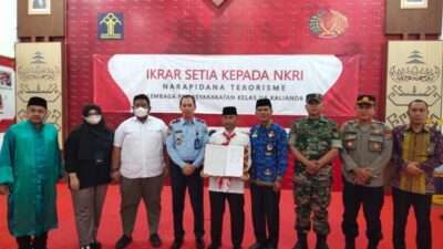 Napi Kasus Terorisme di Lapas Kelas IIA Kalianda Ikrar Setia ke NKRI