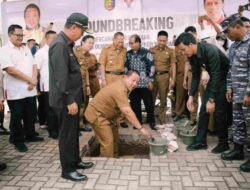 Gubernur Arinal Bersama Staf Ahli Kemenpora Lakukan Peletakan Batu Pertama Pembangunan GOR Saburai