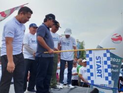 Peringati 25 Tahun Kementerian BUMN, Jalan Sehat di Pringsewu Dihadiri Sekda, Estafet Obor BUMN Edukasi Masyarakat