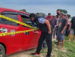 Mobil Penuh Bekas Tembakan yang ada Id Card Staf Protokol Pemkab Lamtim, Diduga Digunakan Sindikat Spesialis Pencuri Pick Up