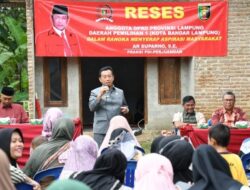 Reses : Suparno Sapa Masyarakat Sumber Agung Kemiling