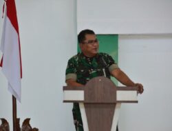 Brigjen TNI Ruslan Effendy, S.I.P, Berikan Pengarahan Kepada Prajurit Dan PNS Korem 043 Gatam