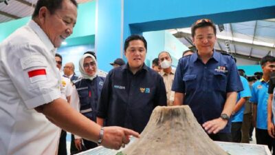 Gubernur Arinal Dampingi Menteri BUMN Tinjau Wisata Krakatau Park