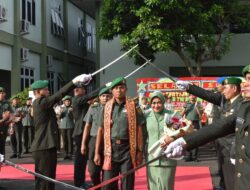 Korem 043 Gatam Gelar Acara Tradisi Penyambutan Pejabat Danrem Lampung yang Baru