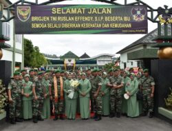 Korem 043 Gatam Gelar Tradisi Pelepasan Pejabat Lama