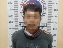 Bawa Narkotika, Pemuda Asal Tiyuh Gunung Agung Ditangkap Satresnarkoba Polres Tubaba