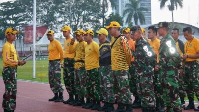 Ukur dan Uji Kemampuan, Prajurit serta PNS Korem 043 Gatam Ikuti Samapta Periodik I TA 2023