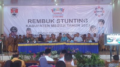 Gesit Atasi Stunting, Sulpakar ajak OPd,Camat dan Kades  Tandatangani MoU Bersama