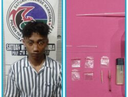 Polisi Tangkap Terduga Pengguna Narkoba Jenis Sabu di Tiyuh Margo Mulyo