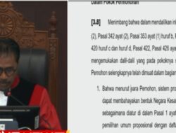 Tok! MK Putuskan Sistem Pemilu Tetap Proporsional Terbuka