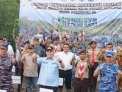 Bersama Jokowi, Unila Ikut Tanam 1 Juta Batang Mangrove