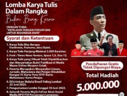 PDI Perjuangan Lampung Gelar Lomba Karya Tulis Peringati Bulan Bung Karno, Ayo Daftar Sekarang Juga Gratis!