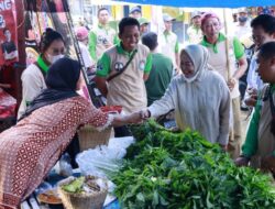 Deklarasi: Papera Gerindra Lampung Turun ke Pasar Gading Pringsewu