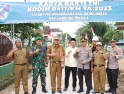 Bupati Lampung Tengah Musa Ahmad Hadiri Upacara Penutupan Bakti TNI