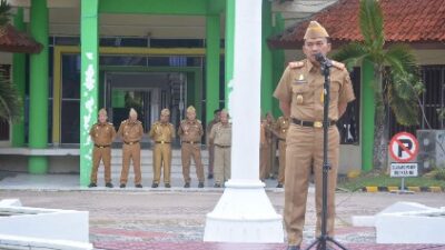 Sekdakab Lampung Tengah, Nirlan Pimpin Apel Mingguan