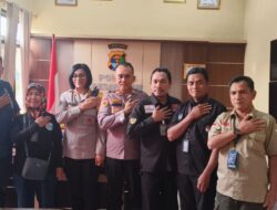 Polres Pesawaran Terima Audiensi Jurnalis Polda Lampung Kompeten