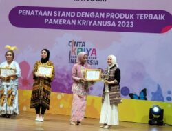 Stand Dekranasda Lampung Juara 1 Pameran Kriya Nusa 2023