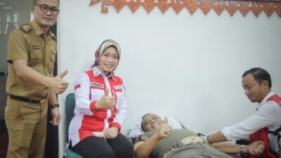 Pemprov-PMI Lampung Donor Darah Peringati HUT ke-78 Kemerdekan RI