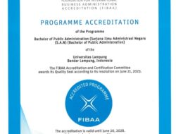 Unila Raih Akreditasi Internasional FIBAA untuk Delapan Prodi