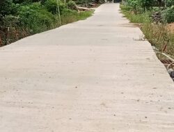 Desa Simpang Pematang Kembali Membangun Rabat Beton Menggunakan Dana Desa (DD)