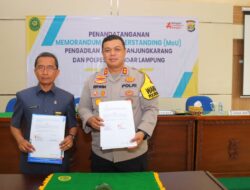 Perkuat Sinergitas, Polresta Bandar Lampung dan Pengadilan Agama Tanjung Karang Teken MoU