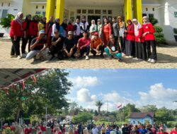 Sukseskan Pemilu 2024, Dinkes kabupaten Tubaba Gelar Senam