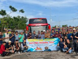 Bertolak Ke Jakarta, Puluhan Delegasi Wartawan Tubaba Hadiri HPN 2024
