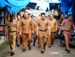 Jelang Ramadhan, Pj. Bupati Drs.M.Firsada.M.Si Monitoring Pasar Tradisional