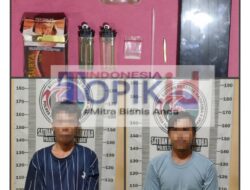 Polisi gerebek dua orang pemuda di Tubaba saat pesta sabu disebuah bangunan Kosong.