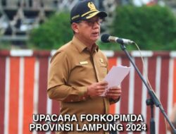 Upacara Forkopimda, Ketua DPRD Lampung jadi Inspektur Upacara