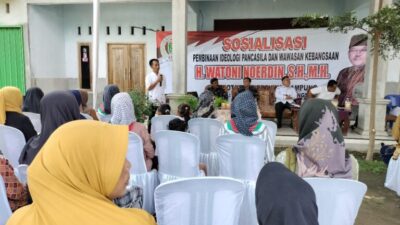 Warga Pringsewu Antusias Ikuti Sosialisasi Pembinaan Ideologi Pancasila Watoni