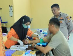 Cek kesehatan Personel, Polres Tubaba gelar Pemeriksaan kesehatan berkala.