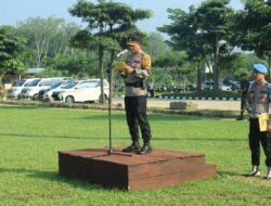 Polres Tulang Bawang Barat melaksanakan Apel Gelar Pasukan Ops Ketupat Krakatau 2024.
