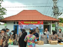 Bantu Kebutuhan Masyarakat Jelang Lebaran, Polres Tulang Bawang Barat Gelar Bazar Pasar Murah
