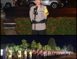 Kapolres Tubaba Pimpin Langsung Apel Pengamanan Malam Takbir