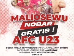 Gratis!!, Adi Erlansyah dan Komunitas Maliosewu Gelar Nobar Semifinal Indonesia vs Uzbekistan