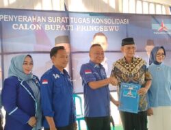 Gerak Cepat, Partai Demokrat Langsung Berikan Surat Tugas Bakal Calon Bupati Pringsewu ke Adi Erlansyah