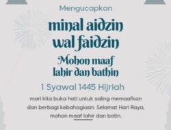 Manajemen Redaksi dan Perusahaan Topik Indonesia Multimedia Mengucapkan Selamat Hari Raya Idul Fitri 1445 H