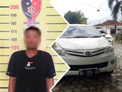 Modus Rental Mobil, Pelaku Penggelapan Ini Ditangkap Unit Reskrim Polsek Lambu Kibang.