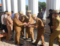 Walikota Eva Dwiana Halal Bihalal dengan Pegawai Pemkot Bandarlampung