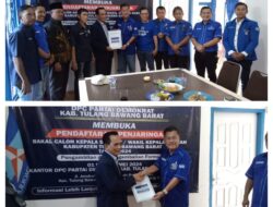 Bersama Tim Drs.H.Sobri.MM. Lakukan Pengambilan Berkas Pendaftaran Bacalon Bupati Tubaba Priode 2024- 2029 di DPC Partai Demokrat dan Nasdem