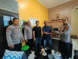Polsek Gunung Agung Polres Tubaba Terima Penyerahan Senpi Ilegal dari Masyarakat Dalam Rangka Operasi Sikat Krakatau 2024