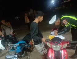 Cegah Terjadinya Balap Liar Dan C3 Polres Tulang bawang Barat lakukan Patroli KRYD