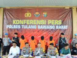 Polres Tubaba Gelar Press Release Hasil Ops Sikat Krakatau Tahun 2024