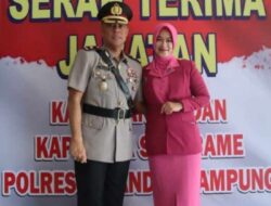 Dua Jabatan di Polresta Bandarlampung Diserahterimakan, Kompol Ridho Rafika Jabat Kasat Lantas