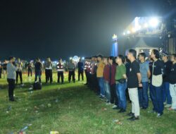 Polres Tulang Bawang Barat Amankan Launching Maskot dan Jingle Pilkada Serentak 2024.